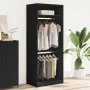 Armario de madera de ingeniería negro 80x50x200 cm de , Armarios roperos - Ref: Foro24-3307793, Precio: 152,54 €, Descuento: %