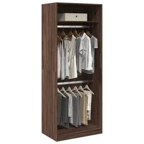 Armario madera de ingeniería color roble marrón 80x50x200 cm by , Wardrobes - Ref: Foro24-3307798, Price: 145,42 €, Discount: %