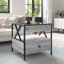 Mesa de centro con Infinity LED gris Sonoma 50x50x51 cm by , Coffee table - Ref: Foro24-847715, Price: 89,59 €, Discount: %