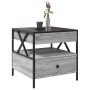 Mesa de centro con Infinity LED gris Sonoma 50x50x51 cm by , Coffee table - Ref: Foro24-847715, Price: 89,59 €, Discount: %