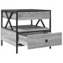 Mitteltisch mit Infinity LED in Grau Sonoma 50x50x51 cm von , Couchtisch - Ref: Foro24-847715, Preis: 89,59 €, Rabatt: %