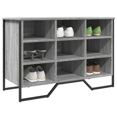 Zapatero de madera de ingeniería gris Sonoma 90x38x61,5 cm by , Shoe racks and shoe organizers - Ref: Foro24-848647, Price: 6...
