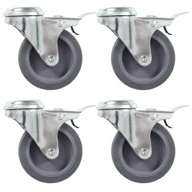 Swivel wheels with pin hole 12 units 75 mm by , Material handling - Ref: Foro24-277857, Price: 50,80 €, Discount: %