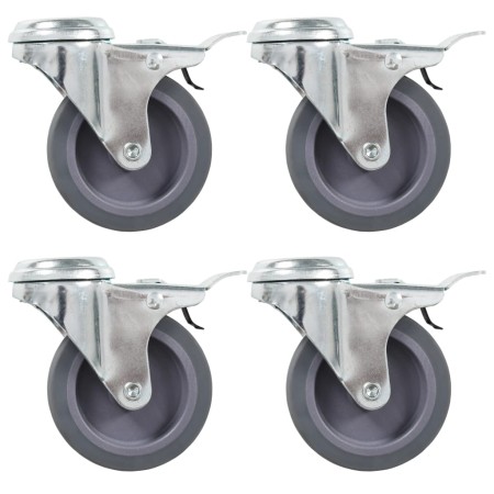 Swivel wheels with pin hole 12 units 75 mm by , Material handling - Ref: Foro24-277857, Price: 51,73 €, Discount: %