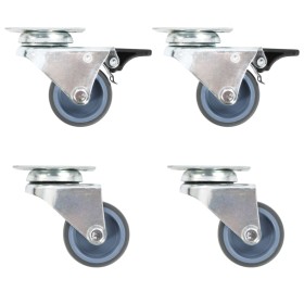 Doppelte schwenkbare Räder, 32 Stück, 50 mm. von , Materialhandhabung - Ref: Foro24-277925, Preis: 119,28 €, Rabatt: %