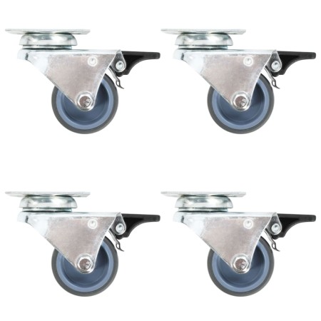 Doppelte schwenkbare Räder, 12 Stück, 50 mm. von , Materialhandhabung - Ref: Foro24-277927, Preis: 42,22 €, Rabatt: %