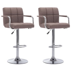 Kitchen stools, 2 units, fabric, taupe gray color. by , Kitchen stools - Ref: Foro24-283428, Price: 159,90 €, Discount: %