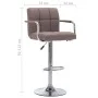 Kitchen stools, 2 units, fabric, taupe gray color. by , Kitchen stools - Ref: Foro24-283428, Price: 156,89 €, Discount: %
