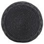 Handmade macramé pouf in anthracite gray cotton, 45x30 cm by , Ottomans - Ref: Foro24-324004, Price: 70,46 €, Discount: %