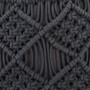 Handmade macramé pouf in anthracite gray cotton, 45x30 cm by , Ottomans - Ref: Foro24-324004, Price: 70,46 €, Discount: %
