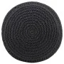 Handmade macramé pouf in anthracite gray cotton, 45x30 cm by , Ottomans - Ref: Foro24-324006, Price: 70,60 €, Discount: %