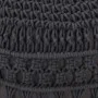 Handmade macramé pouf in anthracite gray cotton, 45x30 cm by , Ottomans - Ref: Foro24-324006, Price: 70,60 €, Discount: %