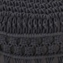 Handmade macramé pouf in anthracite gray cotton, 45x30 cm by , Ottomans - Ref: Foro24-324006, Price: 71,66 €, Discount: %