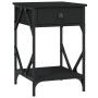Mesita de noche madera contrachapada negro 40x42x60 cm de , Mesitas de noche - Ref: Foro24-826335, Precio: 49,13 €, Descuento: %