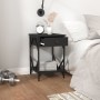 Mesita de noche madera contrachapada negro 40x42x60 cm de , Mesitas de noche - Ref: Foro24-826335, Precio: 49,13 €, Descuento: %