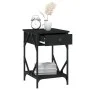 Mesita de noche madera contrachapada negro 40x42x60 cm de , Mesitas de noche - Ref: Foro24-826335, Precio: 48,41 €, Descuento: %