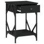 Mesita de noche madera contrachapada negro 40x42x60 cm de , Mesitas de noche - Ref: Foro24-826335, Precio: 48,41 €, Descuento: %