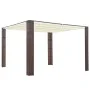 Gazebo with synthetic rattan roof 300x300x200 cm in brown and cream by , Tents and gazebos - Ref: Foro24-44816, Price: 332,44...