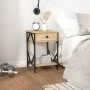 Bedside table made of oak plywood in Sonoma finish, measuring 40x42x60 cm. by , Nightstands - Ref: Foro24-826337, Price: 52,6...