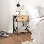 Mesita de noche madera contrachapada roble sonoma 40x42x60 cm de , Mesitas de noche - Ref: Foro24-826337, Precio: 52,57 €, De...