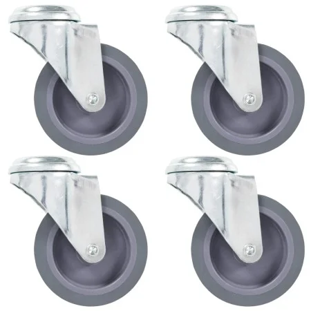 Swivel wheels with pin hole 4 units 75 mm by , Material handling - Ref: Foro24-143424, Price: 27,77 €, Discount: %
