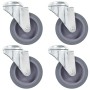 Drehbare Räder mit Loch für Bolzen 4 Stück 75 mm von , Materialhandhabung - Ref: Foro24-143424, Preis: 28,46 €, Rabatt: %