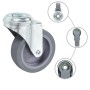 Ruedas giratorias con agujero pasador 4 unidades 75 mm de , Manipulación de materiales - Ref: Foro24-143424, Precio: 28,46 €,...