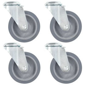 Drehbare Räder mit Loch für Bolzen 4 Stück 100 mm von , Materialhandhabung - Ref: Foro24-143426, Preis: 29,15 €, Rabatt: %