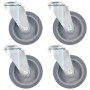 Drehbare Räder mit Loch für Bolzen 4 Stück 100 mm von , Materialhandhabung - Ref: Foro24-143426, Preis: 29,15 €, Rabatt: %