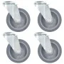 Swivel wheels with pin hole 4 units 100 mm by , Material handling - Ref: Foro24-143426, Price: 26,93 €, Discount: %