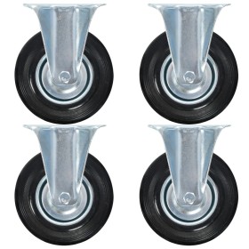 Fixed wheels 4 units 125 mm by , Material handling - Ref: Foro24-143447, Price: 27,78 €, Discount: %