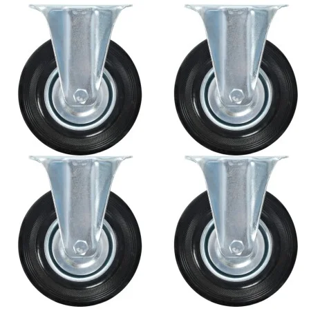 Fixed wheels 4 units 125 mm by , Material handling - Ref: Foro24-143447, Price: 28,86 €, Discount: %