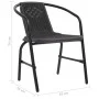Gartenstühle 2 Einheiten Kunststoff Rattan und Stahl 110 kg von vidaXL, Gartenstühle - Ref: Foro24-312494, Preis: 86,49 €, Ra...