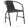Gartenstühle 2 Einheiten Kunststoff Rattan und Stahl 110 kg von vidaXL, Gartenstühle - Ref: Foro24-312494, Preis: 77,26 €, Ra...