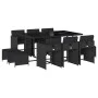 11-piece garden dining set with black synthetic rattan cushions by , Garden sets - Ref: Foro24-3211147, Price: 542,54 €, Disc...