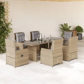7-piece garden dining set with beige synthetic rattan cushions by , Garden sets - Ref: Foro24-3262787, Price: 797,60 €, Disco...