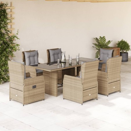 7-piece garden dining set with beige synthetic rattan cushions by , Garden sets - Ref: Foro24-3262787, Price: 810,70 €, Disco...