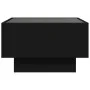 LED center table made of black engineered wood, 50x50x30 cm. by , Coffee table - Ref: Foro24-847505, Price: 104,21 €, Discoun...