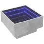 Center table and LED engineered wood in gray concrete 50x50x30cm by , Coffee table - Ref: Foro24-847507, Price: 99,20 €, Disc...