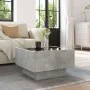 Center table and LED engineered wood in gray concrete 50x50x30cm by , Coffee table - Ref: Foro24-847507, Price: 99,20 €, Disc...