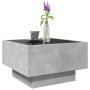 Center table and LED engineered wood in gray concrete 50x50x30cm by , Coffee table - Ref: Foro24-847507, Price: 100,64 €, Dis...