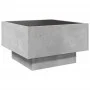 Mesa de centro y LED madera ingeniería gris hormigón 50x50x30cm de , Mesas de centro - Ref: Foro24-847507, Precio: 98,93 €, D...