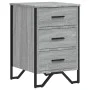 Bedside table made of gray Sonoma engineered wood, measuring 40x41x60 cm. by , Nightstands - Ref: Foro24-848527, Price: 73,35...