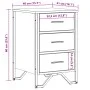 Bedside table made of gray Sonoma engineered wood, measuring 40x41x60 cm. by , Nightstands - Ref: Foro24-848527, Price: 73,35...