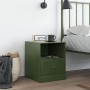 Nachttisch aus olivgrünem Stahl, 34,5x39x44 cm. von , Nachttische - Ref: Foro24-841759, Preis: 49,76 €, Rabatt: %