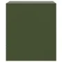 Mesita de noche acero verde oliva 34,5x39x44 cm de , Mesitas de noche - Ref: Foro24-841759, Precio: 48,50 €, Descuento: %