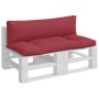 Palettenkissen, 2 Stück, Stoff in Weinrot. von , Kissen für Stühle und Sofas - Ref: Foro24-360931, Preis: 72,85 €, Rabatt: %