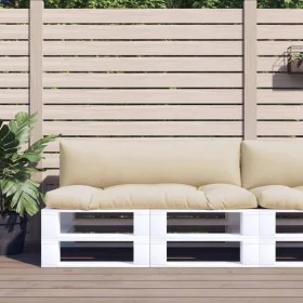 Cushions for pallets, 2 units, beige fabric by , Cushions for chairs and sofas - Ref: Foro24-360925, Price: 89,53 €, Discount: %