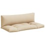 Palettenkissen, 2 Stück, beige Stoff von , Kissen für Stühle und Sofas - Ref: Foro24-360925, Preis: 92,21 €, Rabatt: %