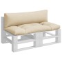 Palettenkissen, 2 Stück, beige Stoff von , Kissen für Stühle und Sofas - Ref: Foro24-360925, Preis: 92,21 €, Rabatt: %